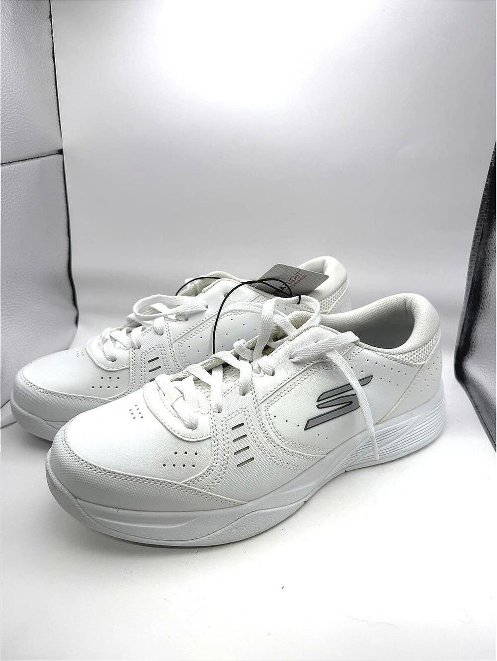 Skechers Men's White Athletic Sneakers Pickleball 8.5 Men's